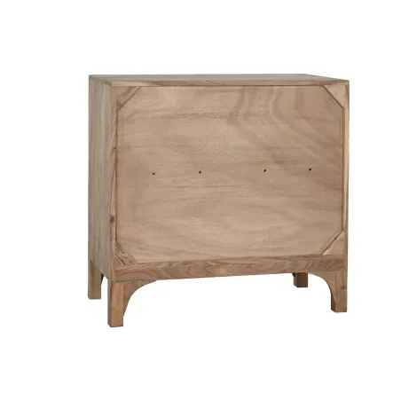 Buffet en Bois d’Acacia – HARMONIA – 85 x 40 x 80 cm – Marron Clair – 2 Portes