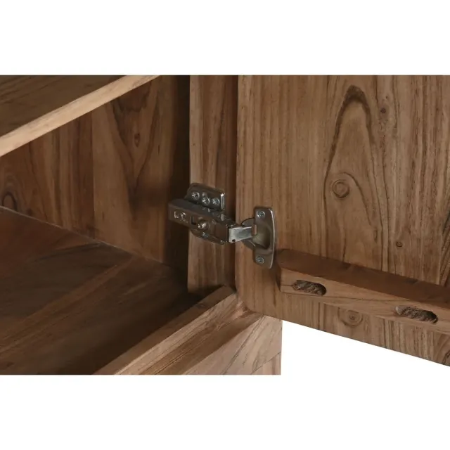 Buffet en Bois d’Acacia – HARMONIA – 85 x 40 x 80 cm – Marron Clair – 2 Portes