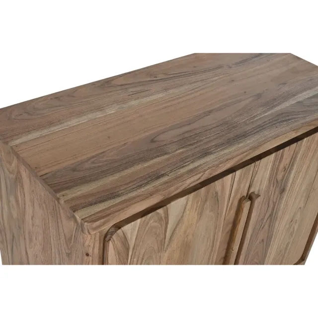 Buffet en Bois d’Acacia – HARMONIA – 85 x 40 x 80 cm – Marron Clair – 2 Portes