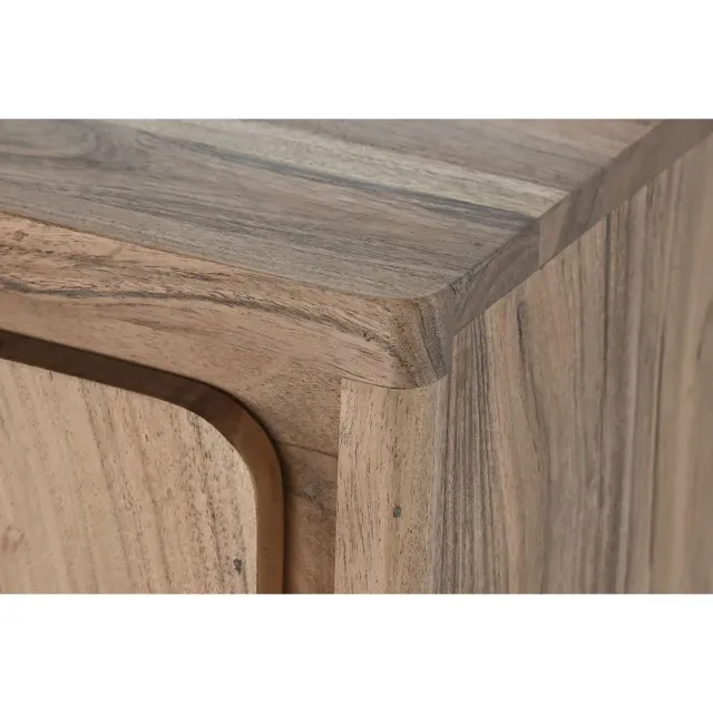 Buffet en Bois d’Acacia – HARMONIA – 85 x 40 x 80 cm – Marron Clair – 2 Portes