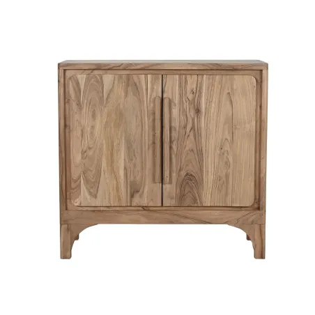 Buffet en Bois d’Acacia – HARMONIA – 85 x 40 x 80 cm – Marron Clair – 2 Portes