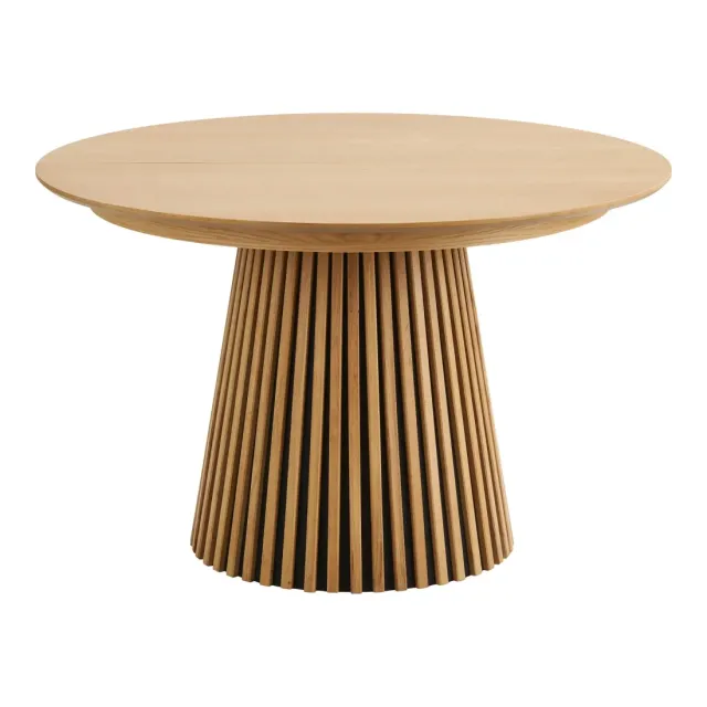 Table Ronde Extensible Osaka Ø120 à 200 cm - Chêne Naturel FSC® | Elsines
