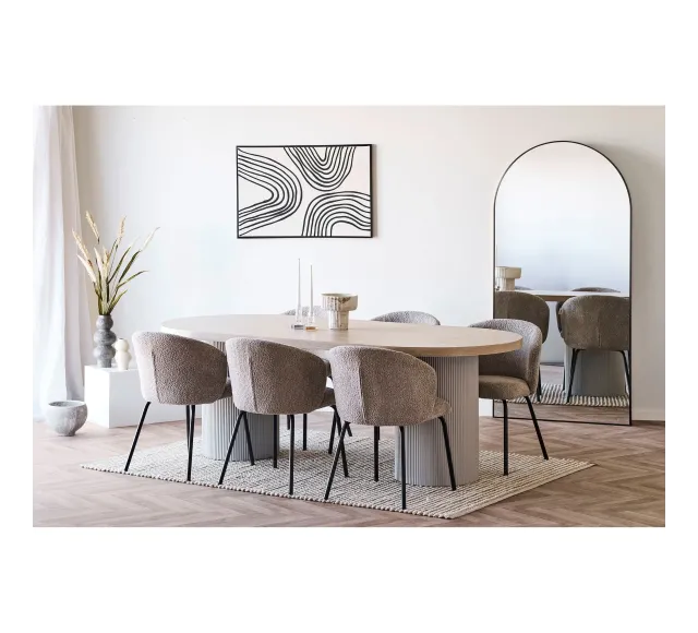 Pack ambiance naturelle chic – Frêne, bouclé beige & déco coordonnée