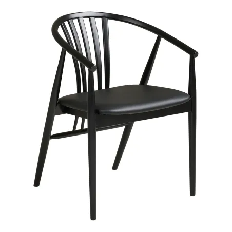 Pack ambiance moderne – Table chêne noir, chaises bois et déco coordonnée