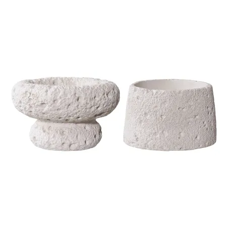 Pack ambiance contemporaine – Table ronde chêne fumé & déco coordonnée