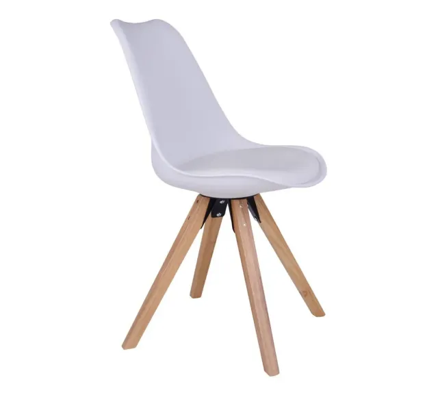 Pack ambiance salle à manger – Table & chaise blanche avec déco en teck