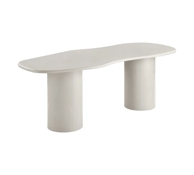 Pack intérieur moderne – Table effet ciment & mobilier contrasté