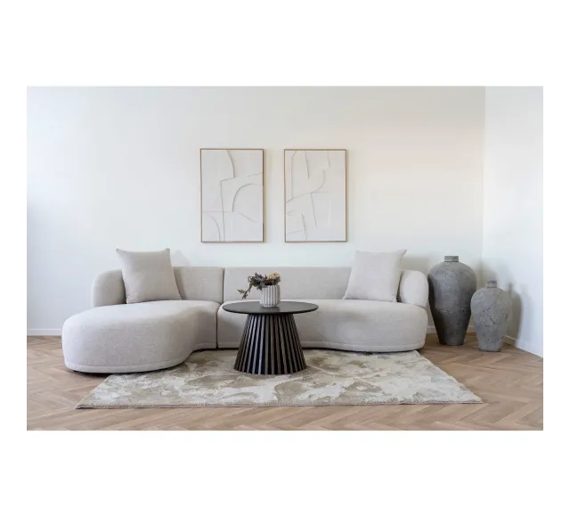 Pack ambiance salon contemporain – Canapé, table basse & déco coordonnée
