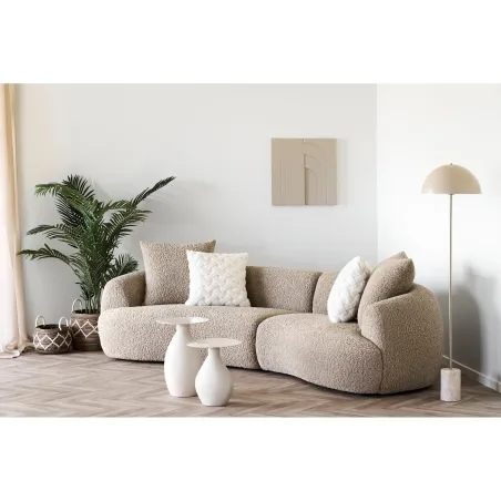 Pack ambiance salon contemporain – Canapé & décoration coordonnée