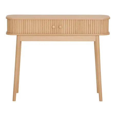 Ambiance complète – Console 2 portes, lot de 2 porte-bougies et vase en grès