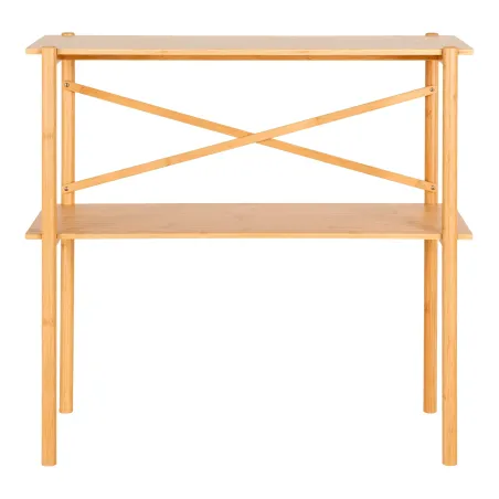 Ambiance complète – Console bambou & rangement naturel