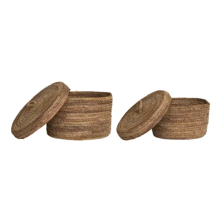 Ambiance complète – Console bambou & rangement naturel