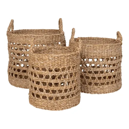 Ambiance complète – Console bambou & rangement naturel