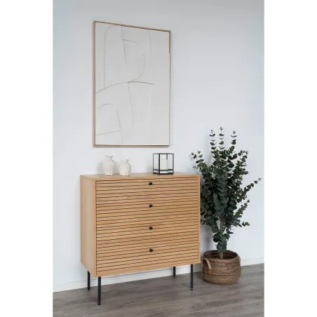 Ambiance complète – Chêne naturel & contrastes modernes
