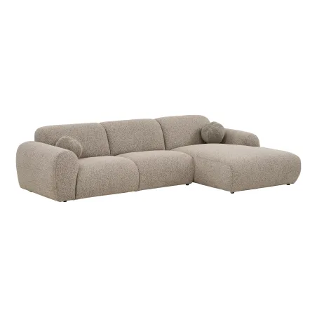 Canapé Lounge Clyde 300 cm - Méridienne Droite Gris Pierre| Elsines