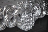 Meuble console 110 cm design classique coloris argenté