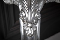 Meuble console 110 cm design classique coloris argenté