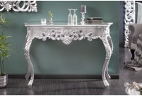 Meuble console 110 cm design classique coloris argenté