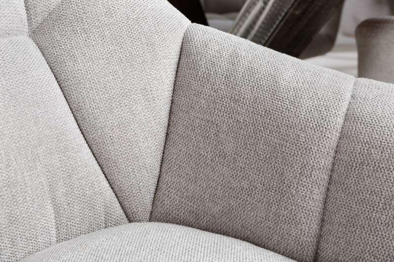 Fauteuil de salle à manger coloris gris
