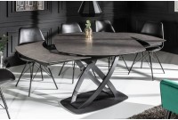 Table à Manger INES 130-190cm Céramique, Anthracite, extensible