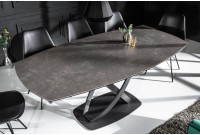 Table à Manger INES 130-190cm Céramique, Anthracite, extensible