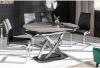 Table à Manger INES 130-190cm Céramique, Anthracite, extensible