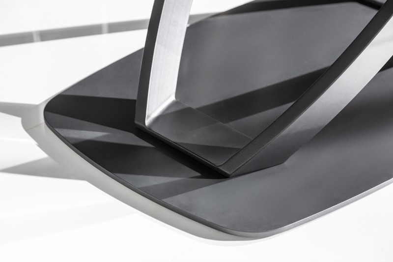Table à Manger INES 130-190cm Céramique, Anthracite, extensible