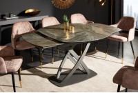 Table à Manger INES 130-190cm Céramique, taupe, extensible
