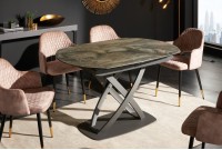 Table à Manger INES 130-190cm Céramique, taupe, extensible