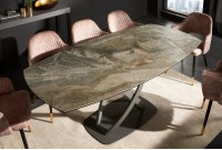 Table à Manger INES 130-190cm Céramique, taupe, extensible