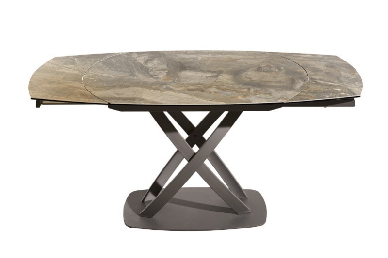Table à Manger INES 130-190cm Céramique, taupe, extensible