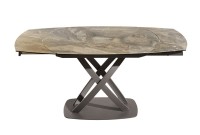 Table à Manger INES 130-190cm Céramique, taupe, extensible