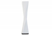 Lampadaire ovale 120 cm en tissu de latex plissé coloris blanc
