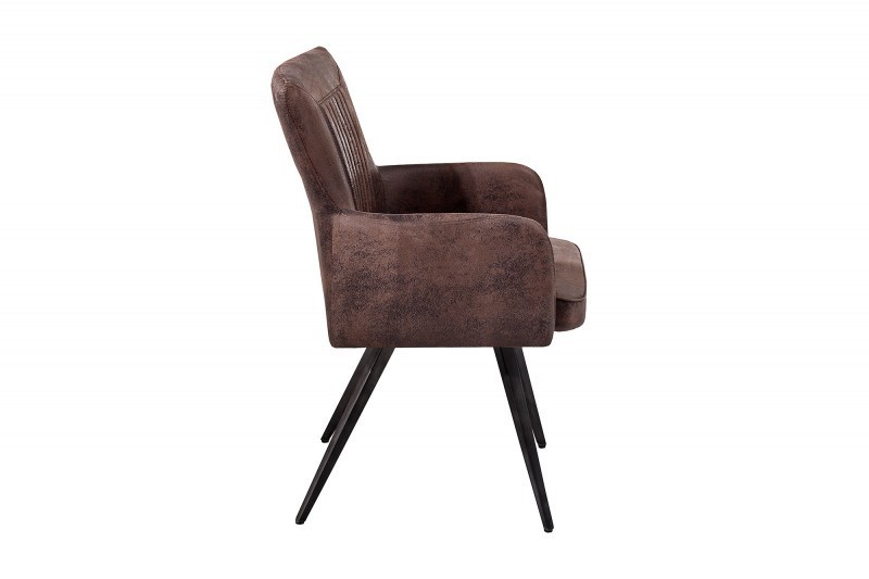 Ensemble de 2 chaises scandinaves coloris brun