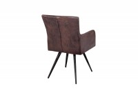 Ensemble de 2 chaises scandinaves coloris brun