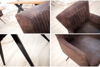 Ensemble de 2 chaises scandinaves coloris brun