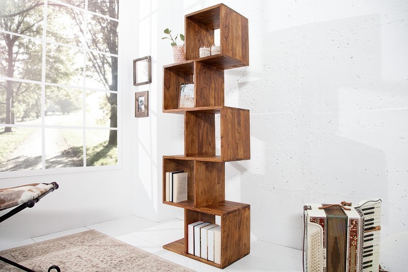 Étagère bibliothéque en bois massif sheesham  150 cm