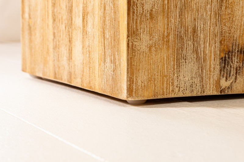 Colonne design naturel de 75 cm en bois massif