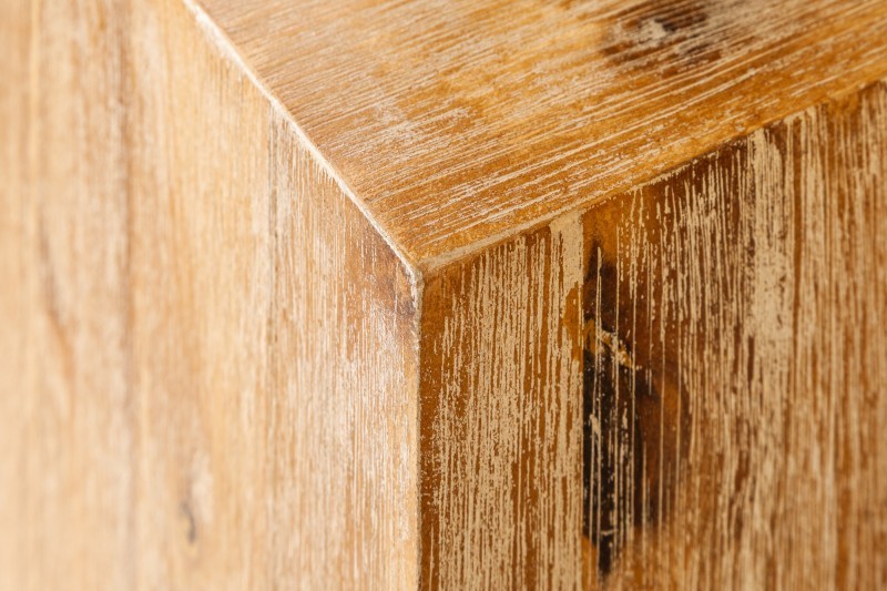 Colonne design naturel de 50 cm en bois massif