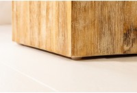 Colonne design naturel de 50 cm en bois massif