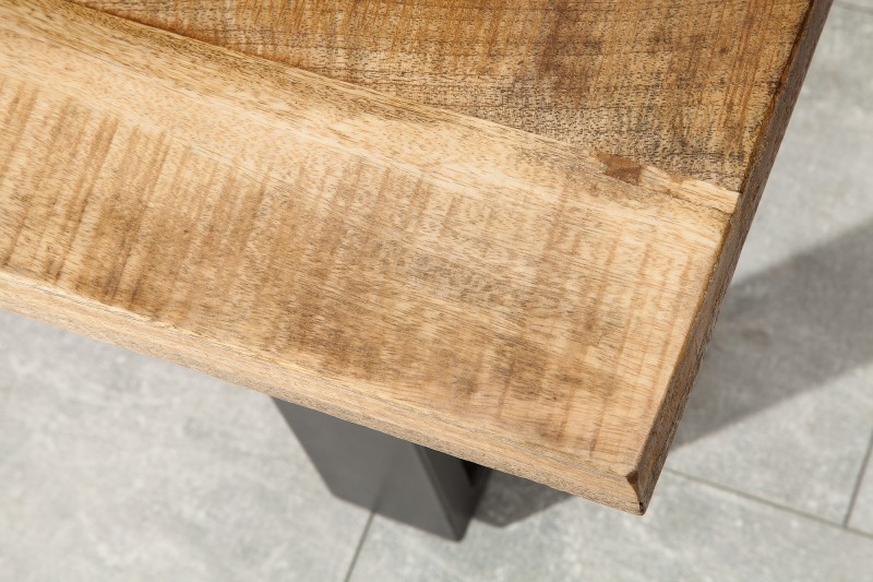 Banquette design 170cm en Fer, Bois de Mangue