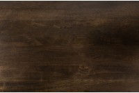 Bahut contemporain à 4 portes en bois massif coloris brun naturel avec pieds en métal doré