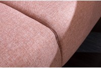 Canapé-lit convertible de 208cm coloris vieux rose