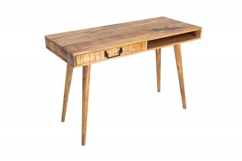Bureau de 120cm en bois massif coloris naturel