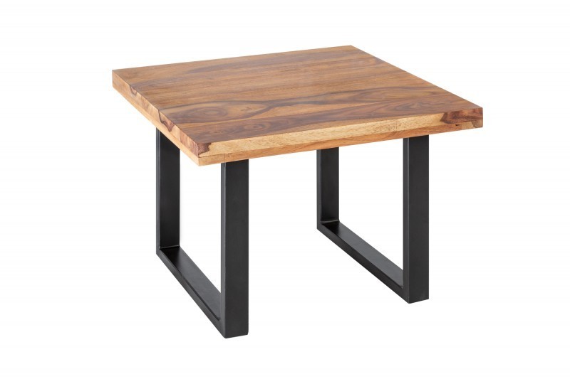 Table basse en bois sheesham de 60cm coloris naturel