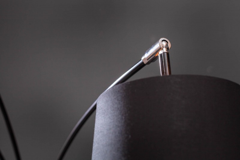 Lampadaire à 5 lampes design coloris doré et noir