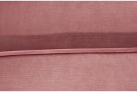 Canapé d'angle VELVET capitonné coloris rose foncé