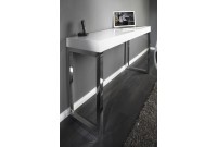 Bureau design 120 cm coloris blanc laqué