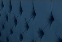 Lit design baroque 180 x 200 cm coloris bleu foncé