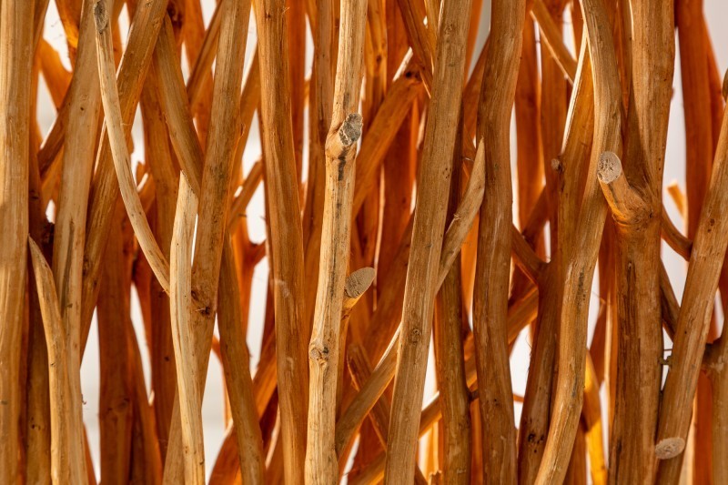 Lampadaire 180cm en bois coloris naturel